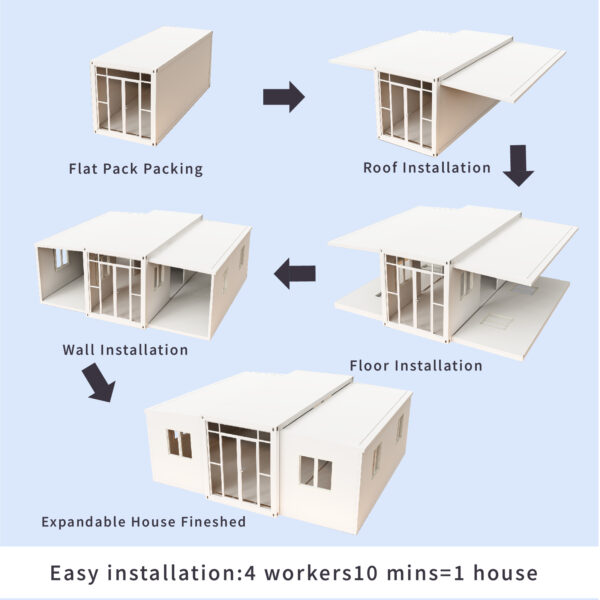 Foldable Container Homes 40ft